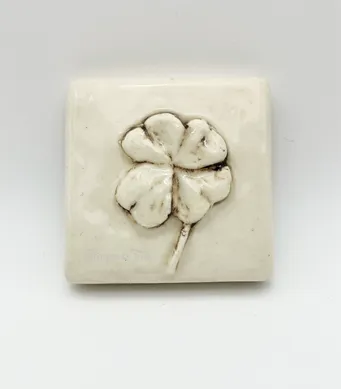 Four Leaf Clover Hand Painted (just over 2x2)