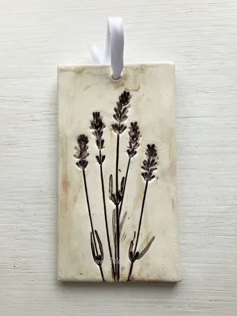 Lavender Flowers Hand Painted